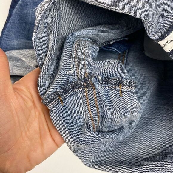 One Teaspoon Harlets Denim Jean Shorts Superstar Blue - Picture 7 of 11